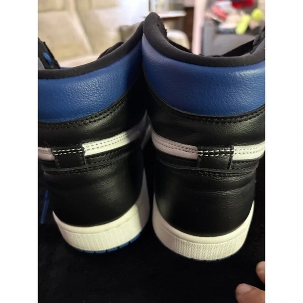 Nike Air Jordan 1 Retro High OG Royal Toe Black White Blue 555088-041 Mens 8.5